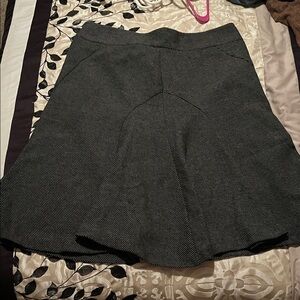 H&M Black and Gray A-Line Skirt